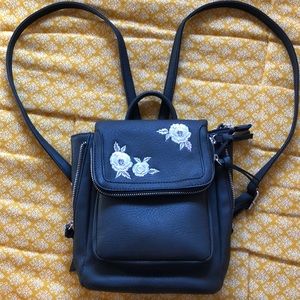 Mini embroidered backpack
